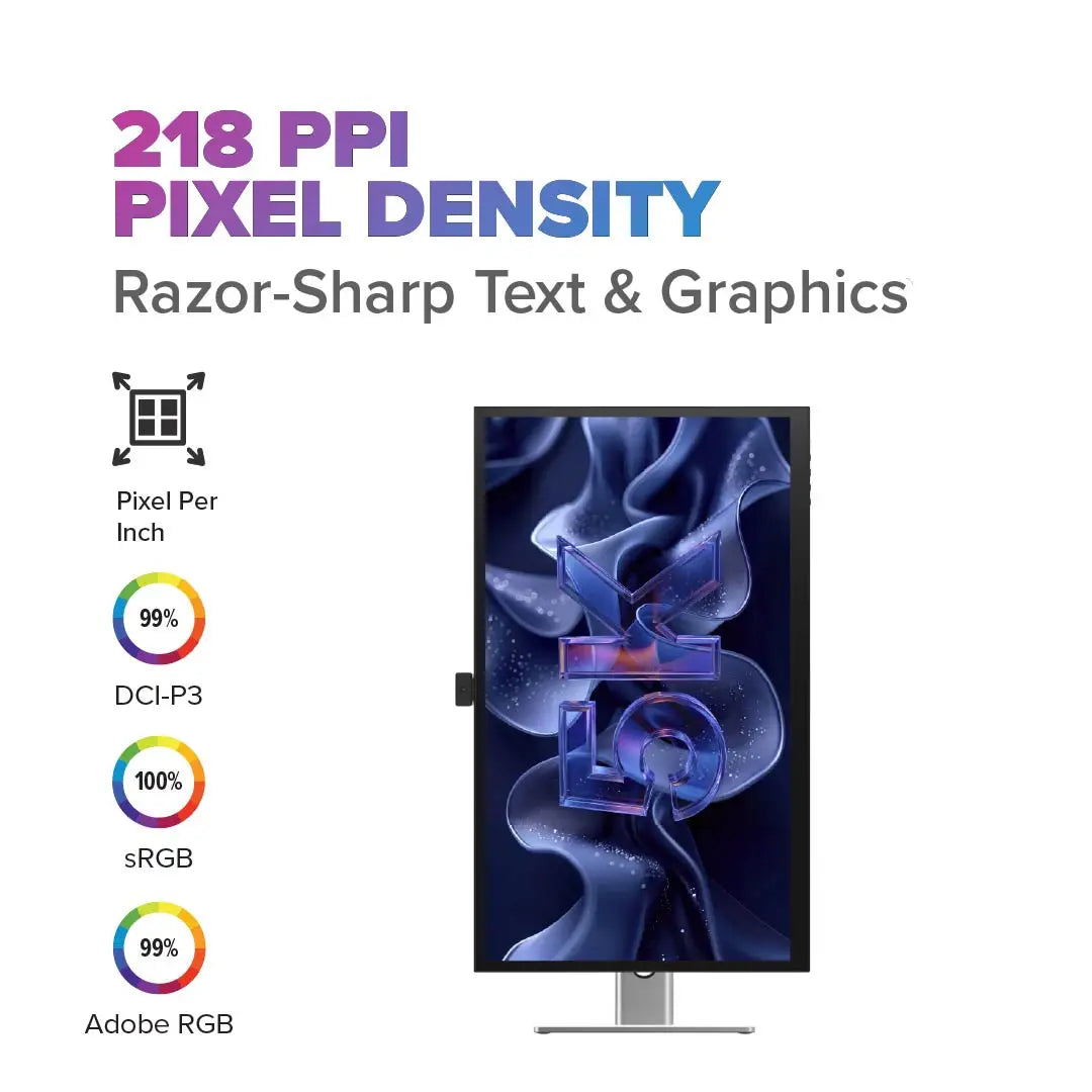 Clarity 27" 5K Monitor with 90W Power Delivery and Webcam