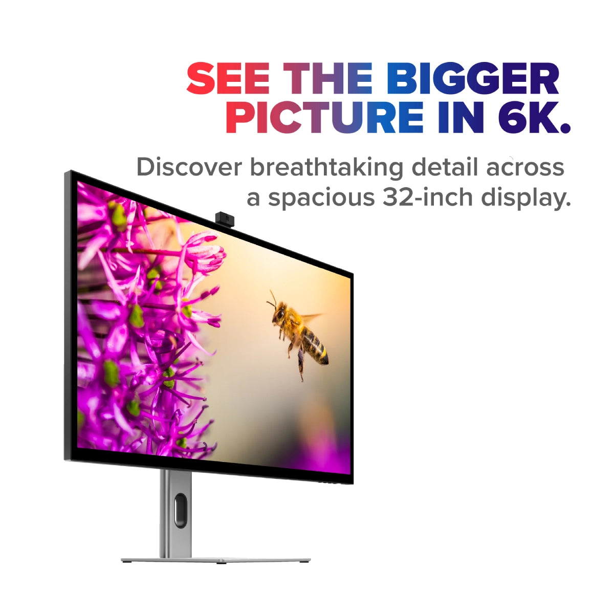 Clarity 32" Max Pro 6K Monitor with 90W Power Delivery and 12MP Webcam
