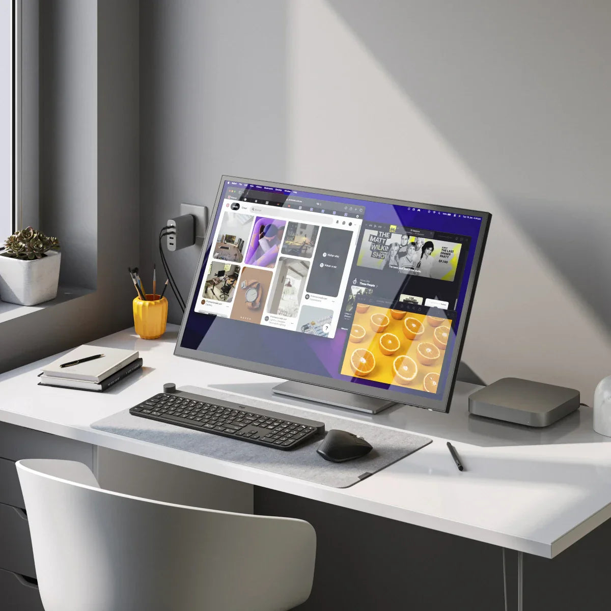 Clarity Fold Touch 32" 4K UHD Monitor with 65W Power Delivery, Webcam, Touchscreen & Fold Stand (Pack of 2) + Thunderbolt 4 BLAZE Docking Station