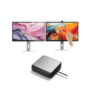 CLARITY 27" UHD 4K Monitor + Clarity Pro Touch 27" UHD 4K Monitor with 65W PD, Webcam and Touchscreen + Dual 4K Universal Docking Station - HDMI Edition