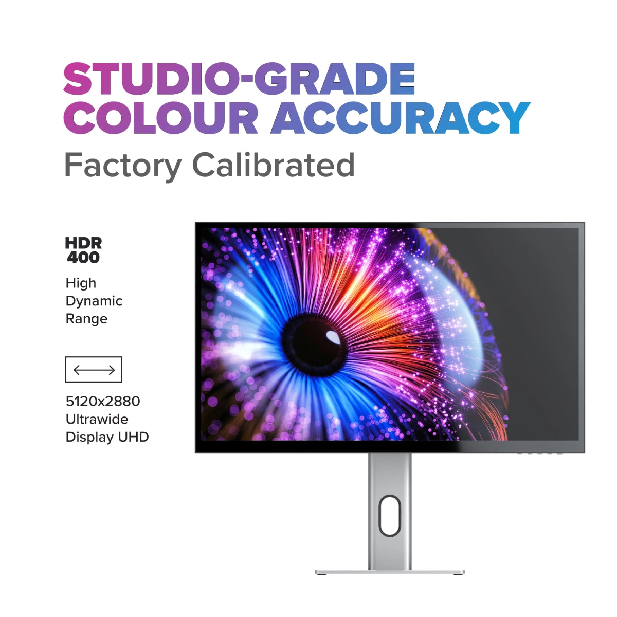Clarity 5K 27” Monitor with 65W Laptop Charging USB-C Hub