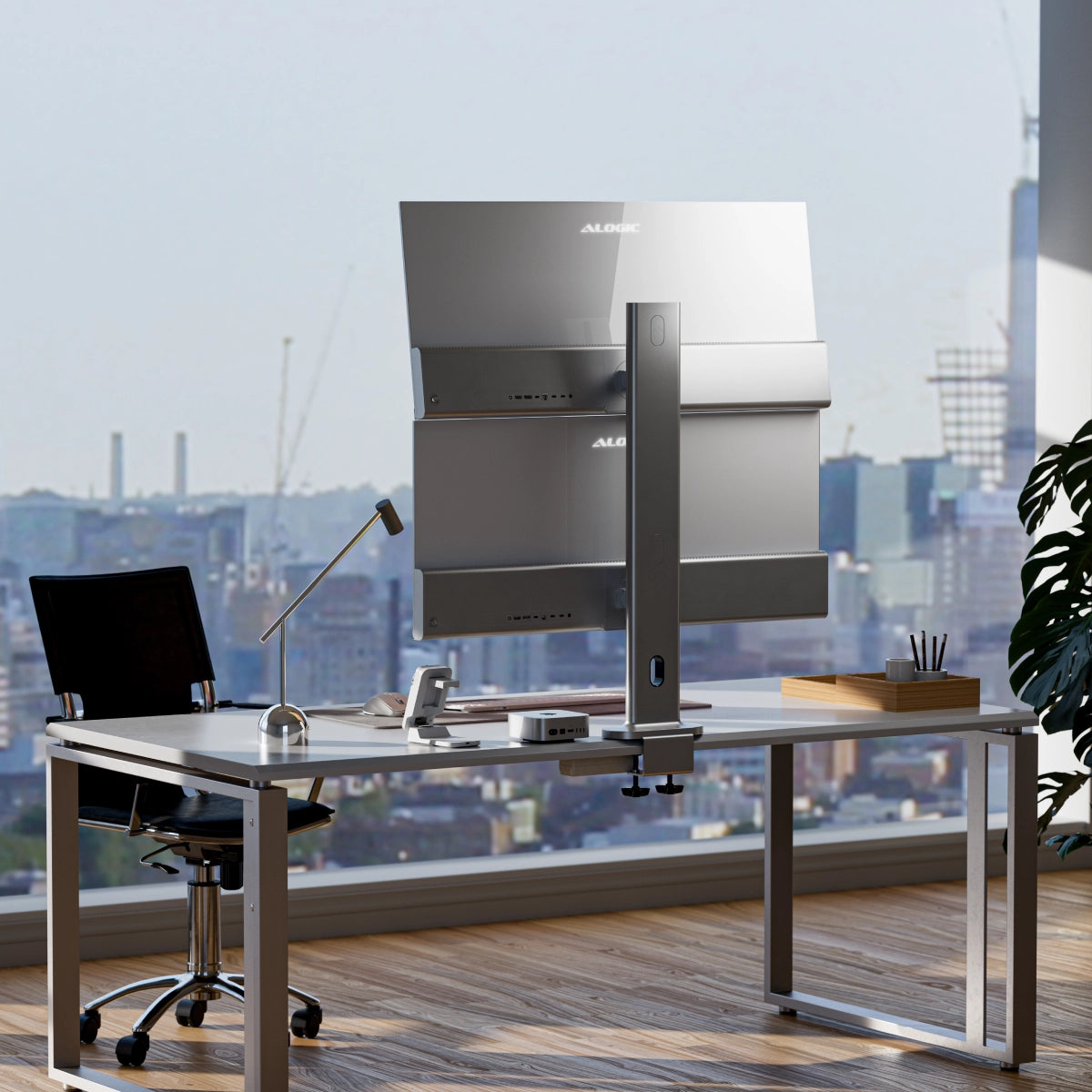 Elevate Dual Vertical Monitor Stand for 34" Edge Monitors