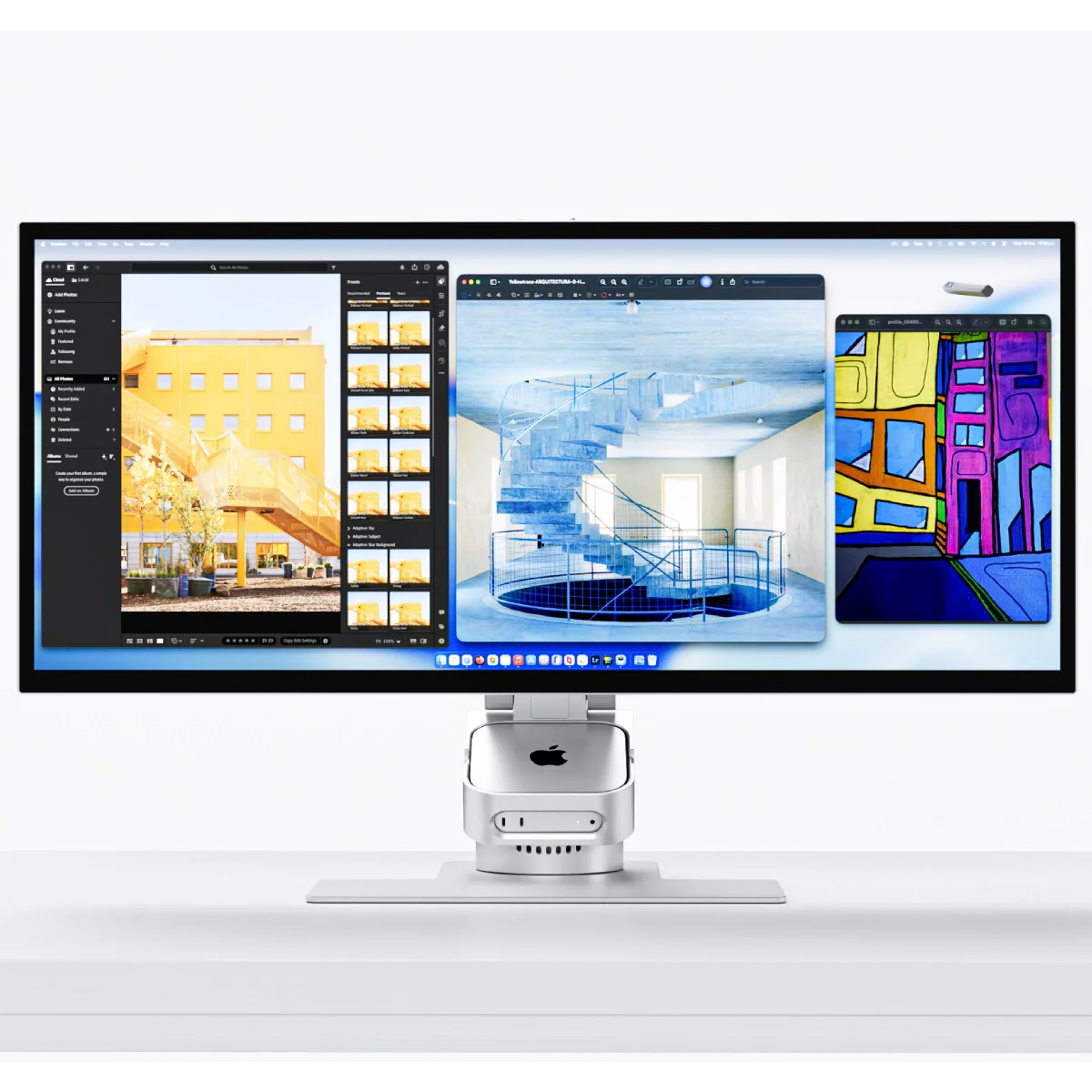 Aspekt Ultrawide Touch 34” UWQHD Docking Monitor with Touchscreen and 150W USB Charging