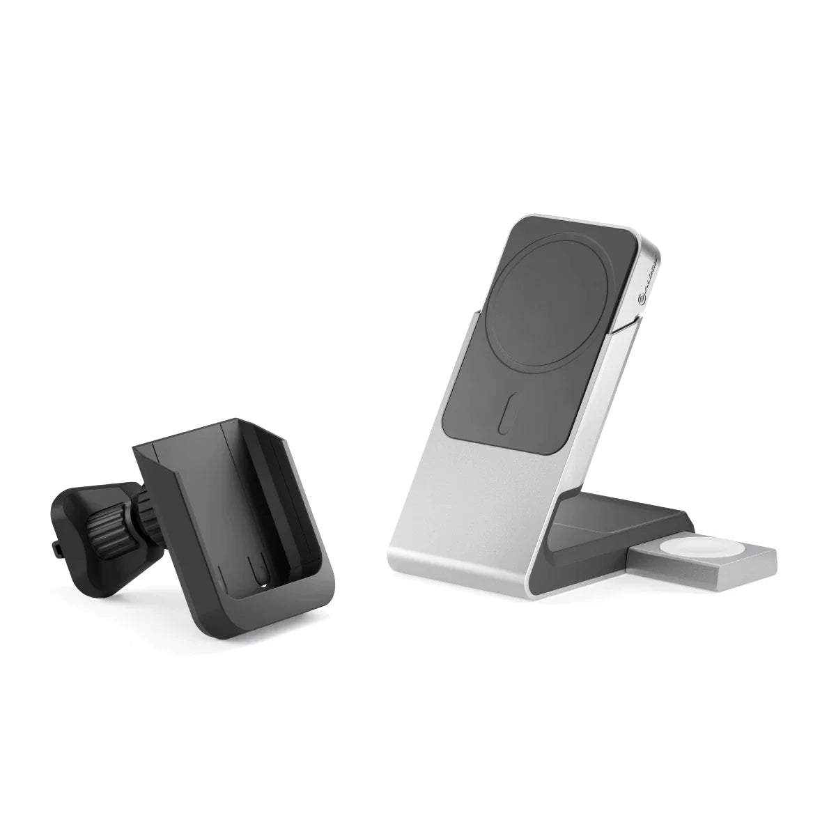 Matrix+ Flow 3-in-1 Charging Dock with Wireless 5000mAH Power Bank and Car Charger Cradle